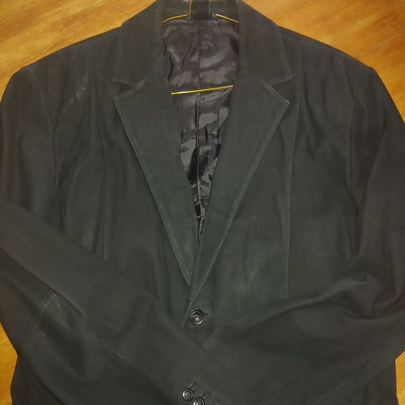 Claiborne Handmade Soft Lambskin Suede Blazer 42 Blazer - Picture 3 of 13